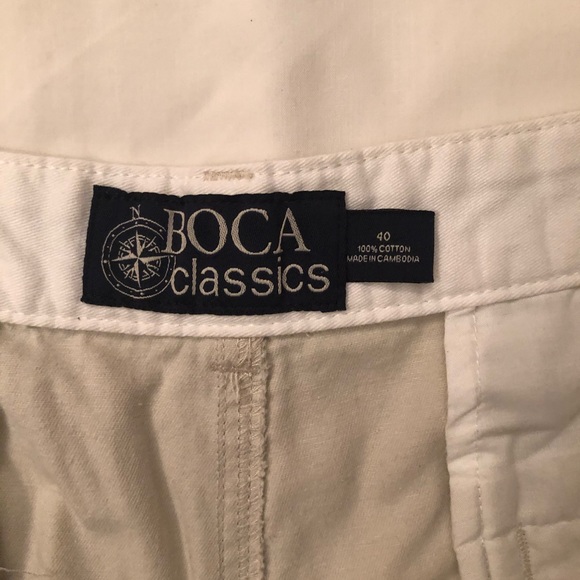 BOCA CLASSICS MENS TAN SHORTS - Picture 2 of 4